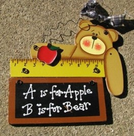 Teacher Gifts 1079 - Bear A is for Apple 