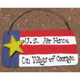 Patriotic Sign 10977PBA - US Air Force On Wings of Courage