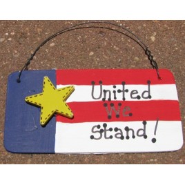  10977UWS - United We Stand! Wood Sign