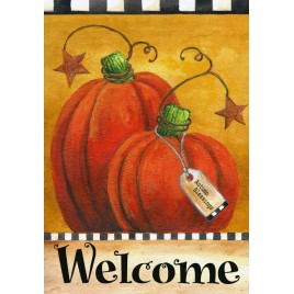 Pumpkin Garden Fall Flag 1104PAWGF - Pumpkin Autumn Welcome