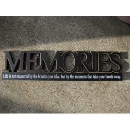 11146H - Memories Tabletop Cut Out Free Standing Wood