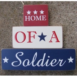 11539B - Home of a Soldier set of 3 blocks 