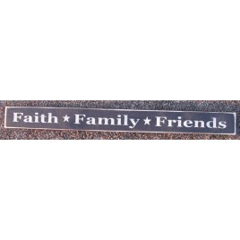 115B- Faith Family Freinds wood block