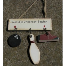 1200G-Worlds Greatest Bowler wood sign