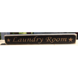 Primitive Wood Engraved  Sign 12LRB Laundry Room  