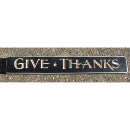 Primitive Wood Block 12Gt - Give Thanks Wood Block 