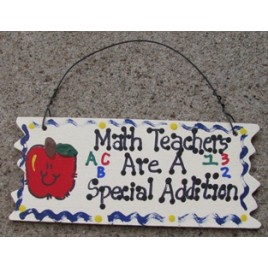 15321 - Math Teachers Are a special Addition wood sign
