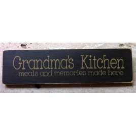 Primitive Country 1687BK - Grandmas Kitchen Wood Block