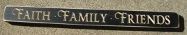 1807B- Faith Family Friends Engraved wood block 