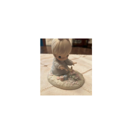 Precious Moments 1987 Samuel Butcher God Bless You for Touching My Life (JS)