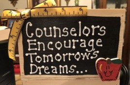 Teacher Gifts 2781C Counselors Encourage Tomorrow's Dreams Supply Box Wood