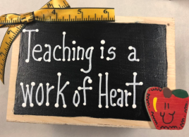Teacher Gifts 2711DC-Teaching is a work of Heart Supply Box 