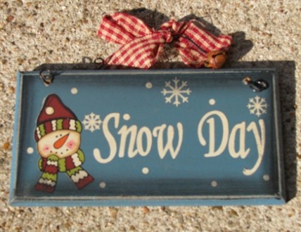 28927SD - Snow Day wood sign