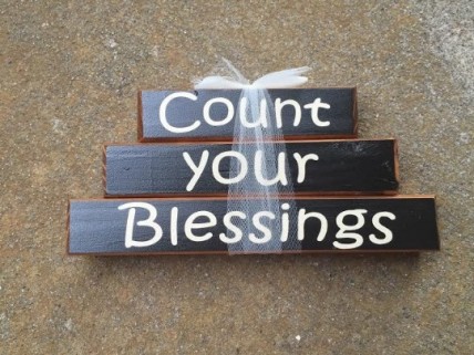 Primitive Wood Stacking Blocks 29SB Count Your Blessings