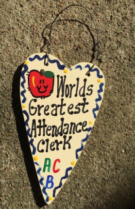   Teacher Gifts 3021  Worlds Greatest  Attendance Clerk 