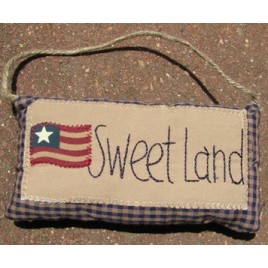 31030SL - Patriotic Sweet Land Cloth Mini Pillow
