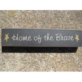 31421HOTB Home of the Brave wood Block