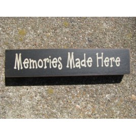 31422MMH- Memories Made Here wood block