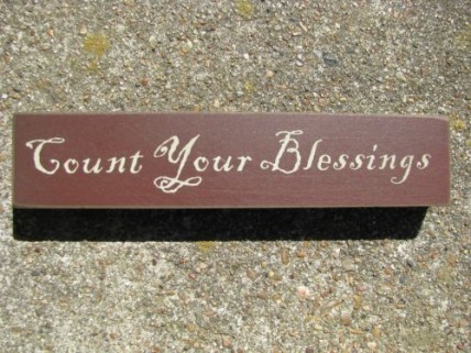 31423CYB-Count Your Blessings Wood Block