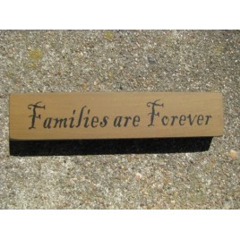 31423FAF-Families Are Forever wood Block