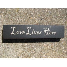 31423LLH Love Lives Here wood Block 