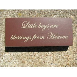 31431LB Little Boys Are  Blessing from Heaven Wood Block 