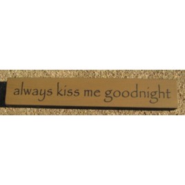  32324AG-Always Kiss Me Goodnight mini wood block