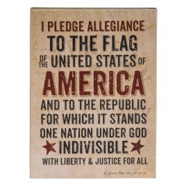 34090 Pledge of Allegiance Box Sign 
