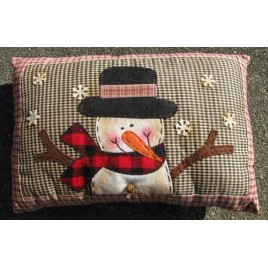 Christmas Decor 34690SP-Snowman Pillow 