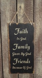 3469FFF - Faith Family Friends Sign