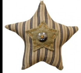 CS36413 Blue ticking button star Christmas