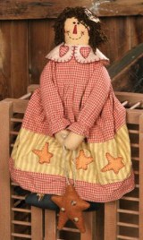 3D6047  Folk Star Fabric Doll 