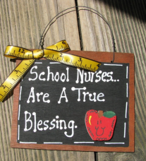 Teacher Gifts #40 School Nurses Are A True Blessing Wood Slate