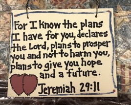 Crafts Wood Scripture Sign 4015 - Jeremiah 29:11