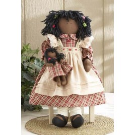 Primitive Doll 40691 - Raggedy Doll Red Dress  