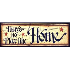 45904T - There's No Place Like Home wood sign