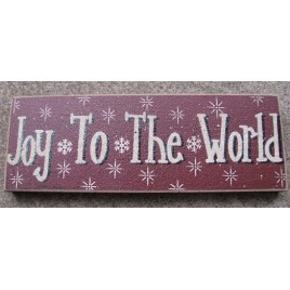 47142JW- Joy To the World wood block