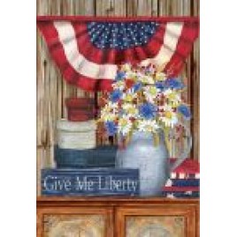 Give Me Liberty Garden Flag 5050