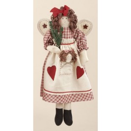  50666DA - Christmas Angel with Rag Doll in Pocket 