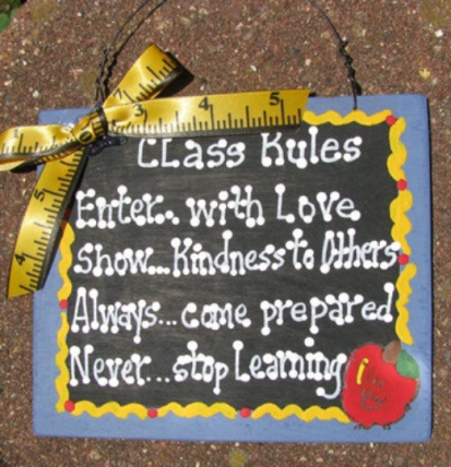 Teacher Gift  5107 Class Rules 