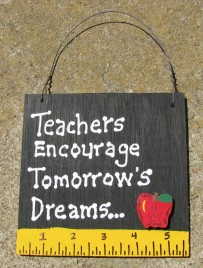 Teacher Gifts 5207 Teachers Encourage Tomorrow's Dreams with Ruler/Apple