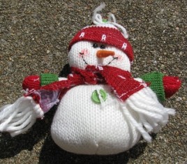 Snowman 52774RGH - Red Hat Snowman Ornament