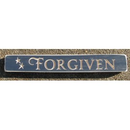 528F - Forgiven engraved wood Block 