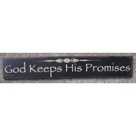 60998G - God Keeps his Promises wood sign