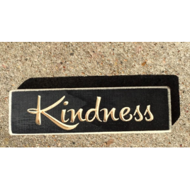 Primitive Wood Engraved Block  611KB Kindness  