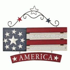 61866 America Slat Flag Hanger