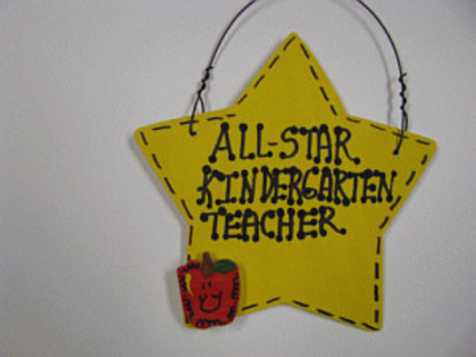 Teacher Gift 7004  All Star Kindergarten Teacher Handmade