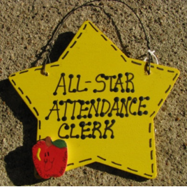 Attendance Clerk Teacher Gifts 7027 All Star Attendance Clerk