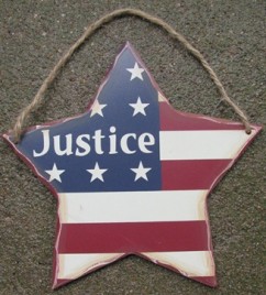 704-258JS - Justice wood sign