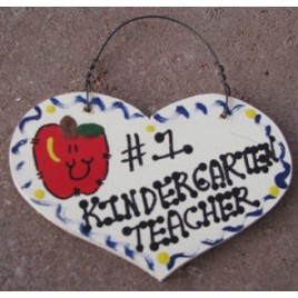 Teacher Gifts  804 Kindergarten Teacher Wood Teacher Heart 